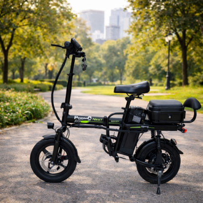 صورة سكوتر المدينة الأسود 800 واط – تصميم مريح مع شاشة وتحكم عالي